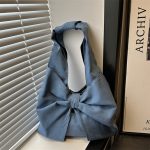 Wholesale Women Fashion Casual Denim Bowknot Shoulder Bag - Image 6
