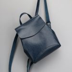 Wholesale Women Fashion Retro Simple Leather Solid Color Backpack - Image 7