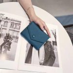 Wholesale Women Basic Fashion Leather Solid Color Tri-Fold Wallet - Image 8