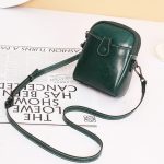 Women Retro Genuine Leather Mini Phone Bag Shoulder Bag - Image 8