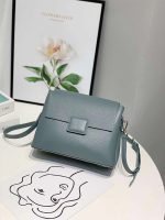 Women Simple Casual Small Square Bag Leather Shoulder Messenger Bag - Image 9