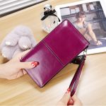 Wholesale Zipper Clutch Solid Color Purse - Image 6