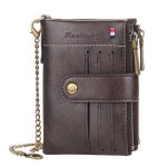 Wholesale Men Wallet Double Zipper Buckle Coin Purse Retro Wallet Vertical Coin Purse - Image 8