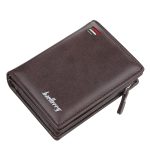 Men Zipper Short Wallet Multi-Card Fashion Vertical Mini Purse - Image 8