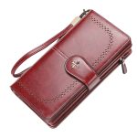 Wholesale Women Wallet Retro Fashion Zipper Coin Purse Simple Long Creative Multi-Card Clutch Bag - Image 8
