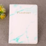 Wholesale Fashion Passport Cover PU Marble Style Travel ID Credit Card Passport Holder Purse Bag - Image 9
