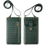 Wholesale Women Fashion Multifunctional Crossbody Vertical Retro Mini One Shoulder Crocodile Pattern Coin Purse - Image 28