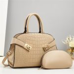 Women Fashion Classic Crocodile Handbag Set - Image 4