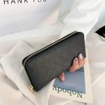 Wholesale Women'S Fashion Crease Woven Mid Zip Coin Purse - Image 12