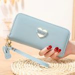 Wholesale Women Fashion Heart Long Section Multifunctional Buckle Long Coin Purse - Image 16