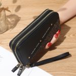 Women'S Fashion Thin Shiny Zipper Long Purses - Image 8