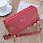 Women Fashion Long Sleeve Double Zipper PU Purses - Image 8