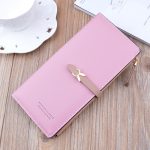 Women Fashion Multi-Card Zipper Long Sleeve PU Purses - Image 8