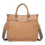 Women Fashion Casual Solid Color Large-Capacity Handbag - Image 8