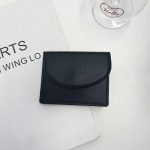 Women Fashion Simple Solid Color Flap Mini Wallet - Image 9