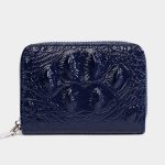 Fashion Solid Color Crocodile Zipper Wallet - Image 14