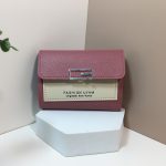 Women Minimalist Trifold Flap Mini Wallet Card - Image 9