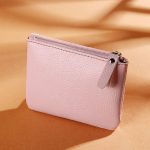 Neutral Fashion Solid Color Zipper Mini PU Wallet - Image 9