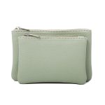 Women Fashion Solid Color Double Layer Zipper PU Detachable Wallet - Image 9