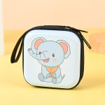Women Cartoon Creative Cat Elephant Square Tinplate Zipper Wallet - Image 8