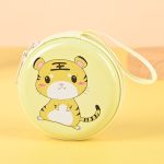 Women'S Cartoon Cute Elephant Dinosaur Round Mini Tinplate Wallet - Image 9