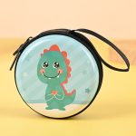 Wholesale Women Fashion Cartoon Cute Dinosaur Round Mini Wallet - Image 9