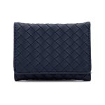 Women Fashion Solid Color Woven Multi-Card Folding Wallet - Image 9