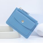 Women Simple Flap Zipper Card Wallet - Image 9