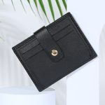 Women Simple Fashion Solid Color Drawstring Snap Wallet - Image 9