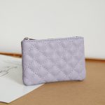 Women Fashion Rhombic PU Square Zipper Wallet - Image 9