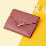 Women Fashion Heart Shape Flap Square Mini Wallet - Image 9