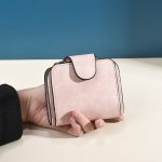 Wholesale Women Retro Simple Multi-Card Solid Color Wallet - Image 9