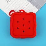 Wholesale Women Casual Cute Solid Color Square Hollow Silicone Zipper Wallets - Image 8