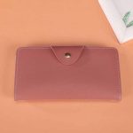 Wholesale Women Fashion Casual Solid Color Multi-Card Slot PU Zipper Two-Fold Wallets - Image 9