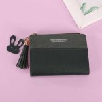 Wholesale Women Fashion Casual Color Matching PU Zipper Wallets - Image 8