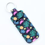 Women Personalized Creative Leopard Flower Butterfly Perfum Bottle Keychain Bag - Image 7
