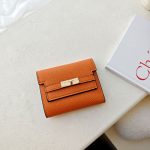 Wholesale Women Simple Solid Color Pu Leather Three-Fold Wallet - Image 6