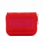 Wholesale Fashion Solid Color Chessboard Anti-Magnetic Zipper Card Bag Wallet - Image 7