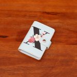 Women Fashion Letter Floral Element Printed Small Card Bag Wallets - Image 8