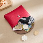 Women Fashion Casual Solid Color Leather Coin Wallet - Image 8