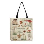 Wholesale Women'S Creative Large Capacity Portable Mushroom Print Shopping Bag - Image 25