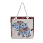 Wholesale Fashion Cartoon Jacquard Canvas Tote Bag - Image 8