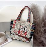 Wholesale Women Fashion Ethnic Embroidered Canvas Tote Bag - Image 9