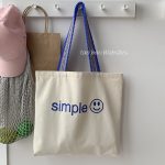 Wholesale Simple Embroidered Letters Large Capacity Canvas Bag - Image 13
