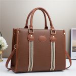 Women Fashion Casual Color Block Large Capacity Handbag - Image 6