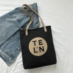 Wholesale Women Simple Casual Letter Large Capacity Square Canvas Tote Bag - Image 9