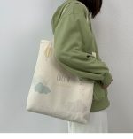 Wholesale Women Summer Casual Large-Capacity Student Canvas Tote Bag - Image 9