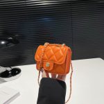 Women Fashion Casual Solid Color Chain Portable Mini Small Square Crossbody Bag - Image 9