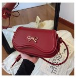 Wholesale Women Fashion Casual Solid Color Bowknot Buckle Crossbody Bag - Image 9