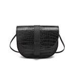Women Fashion Crocodile Pattern Flap PU Crossbody Bag - Image 7
